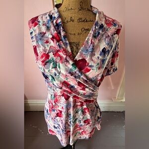 DKNY Floral Blouse